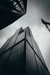 low angle photography of high rise building