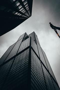 low angle photography of high rise building