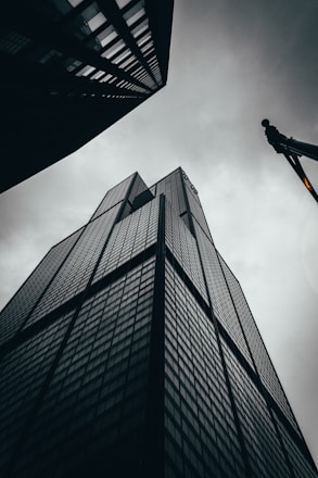 low angle photography of high rise building