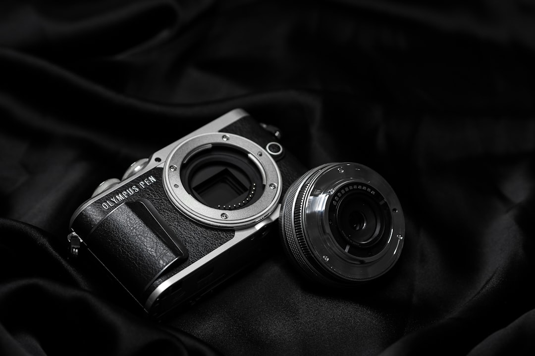 black and silver dslr camera