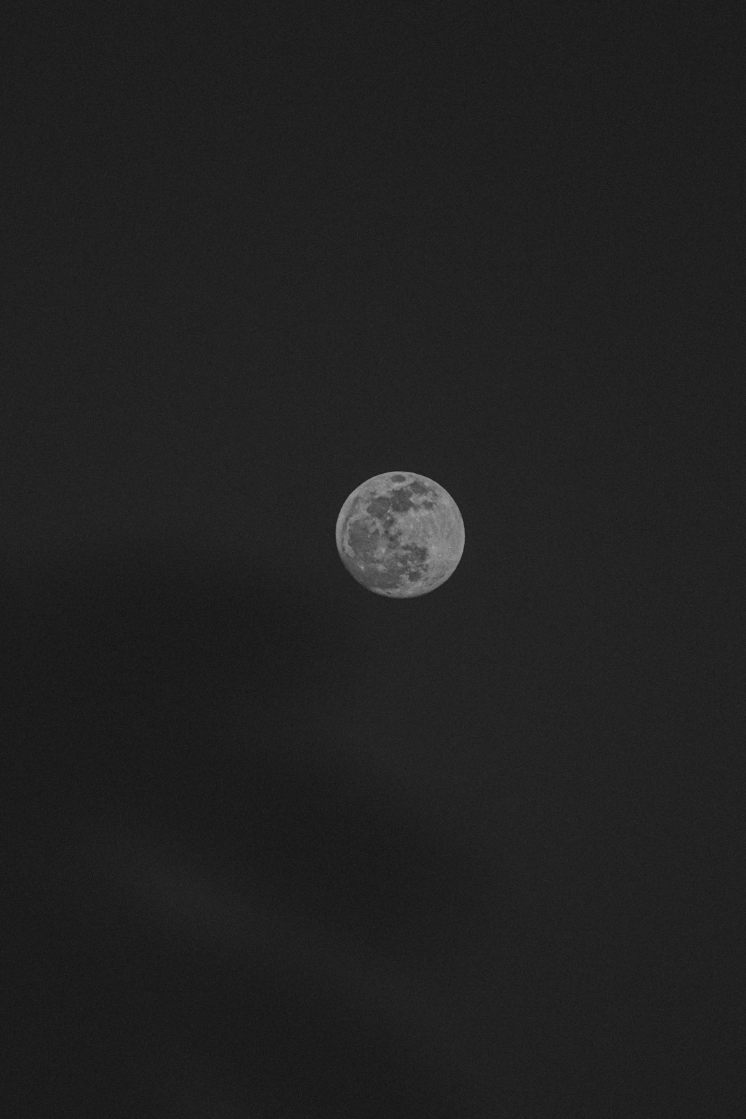 grayscale photo of full moon