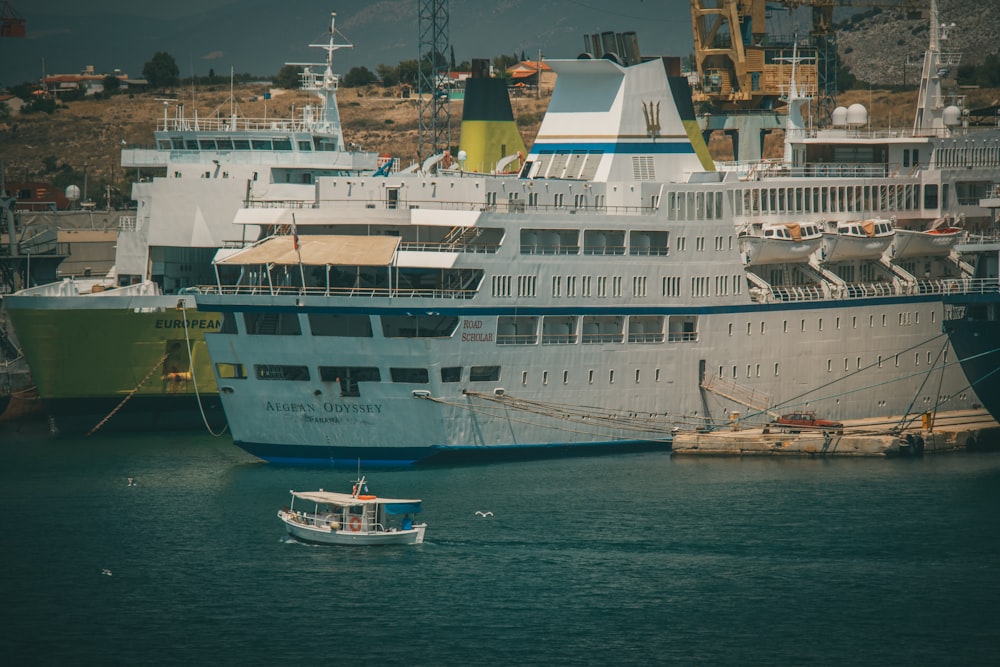 white cruise ship on sea during daytime