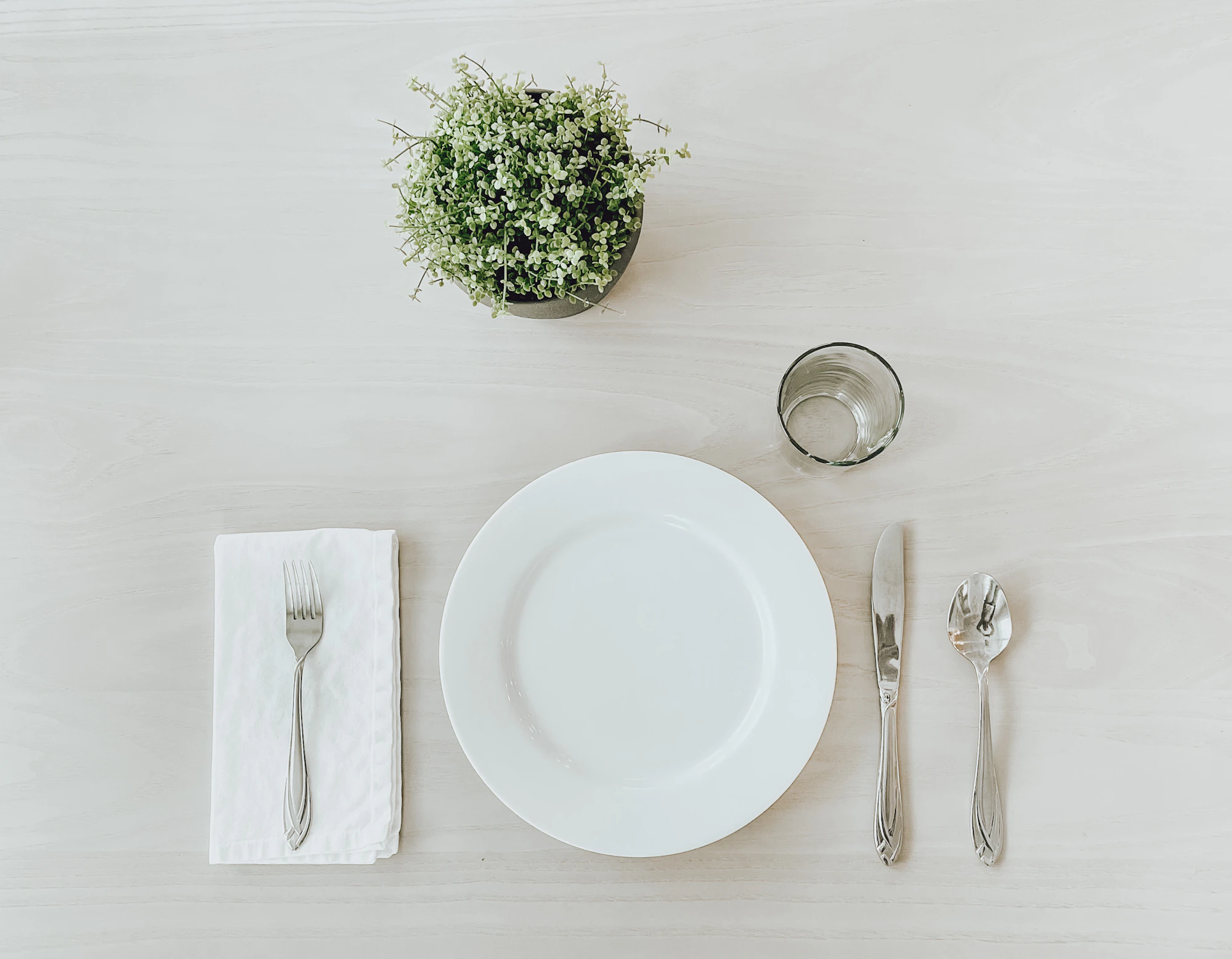 Wedding table setting on Skyros