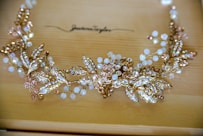 silver and diamond studded accessory