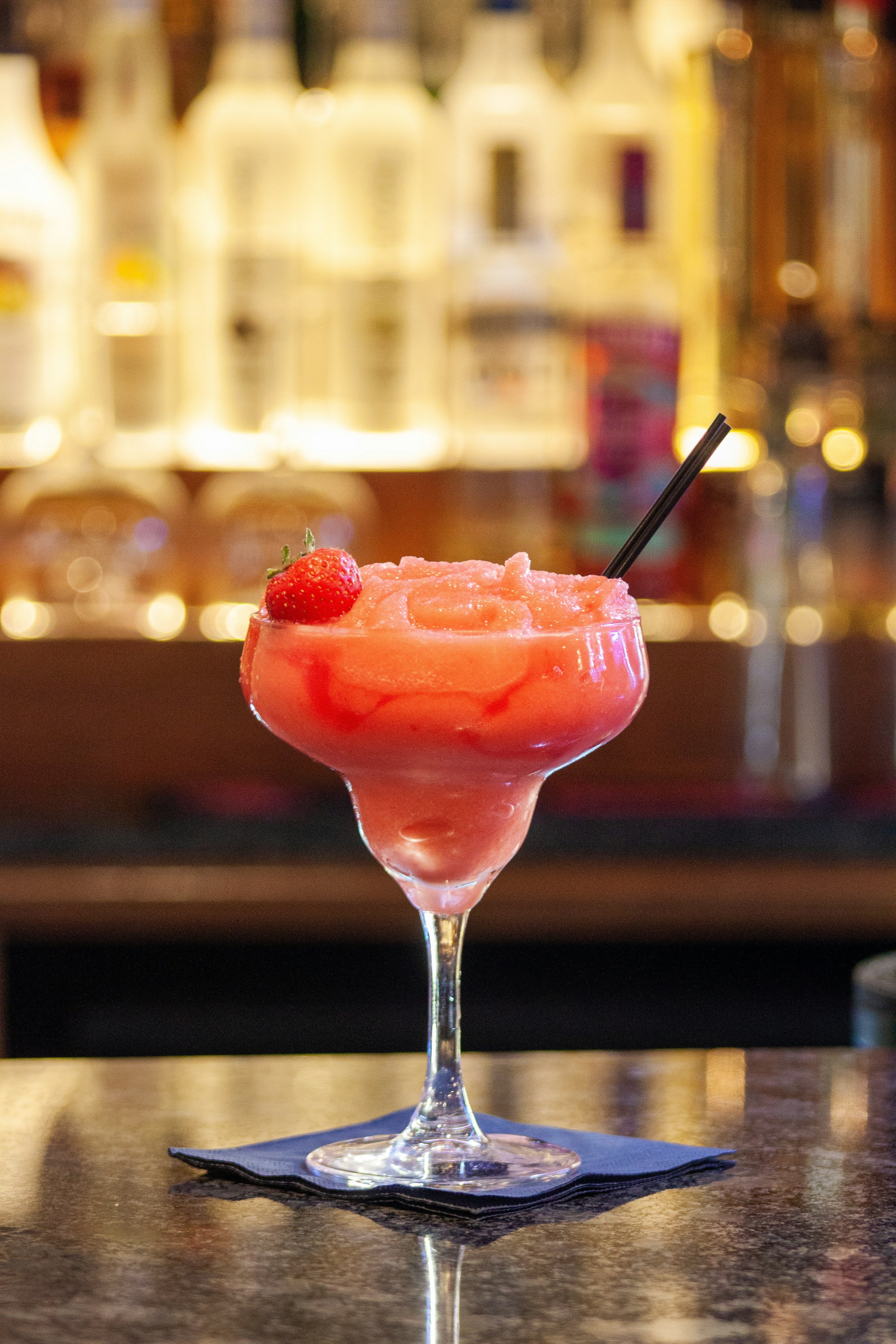 pink ice cream on clear glass