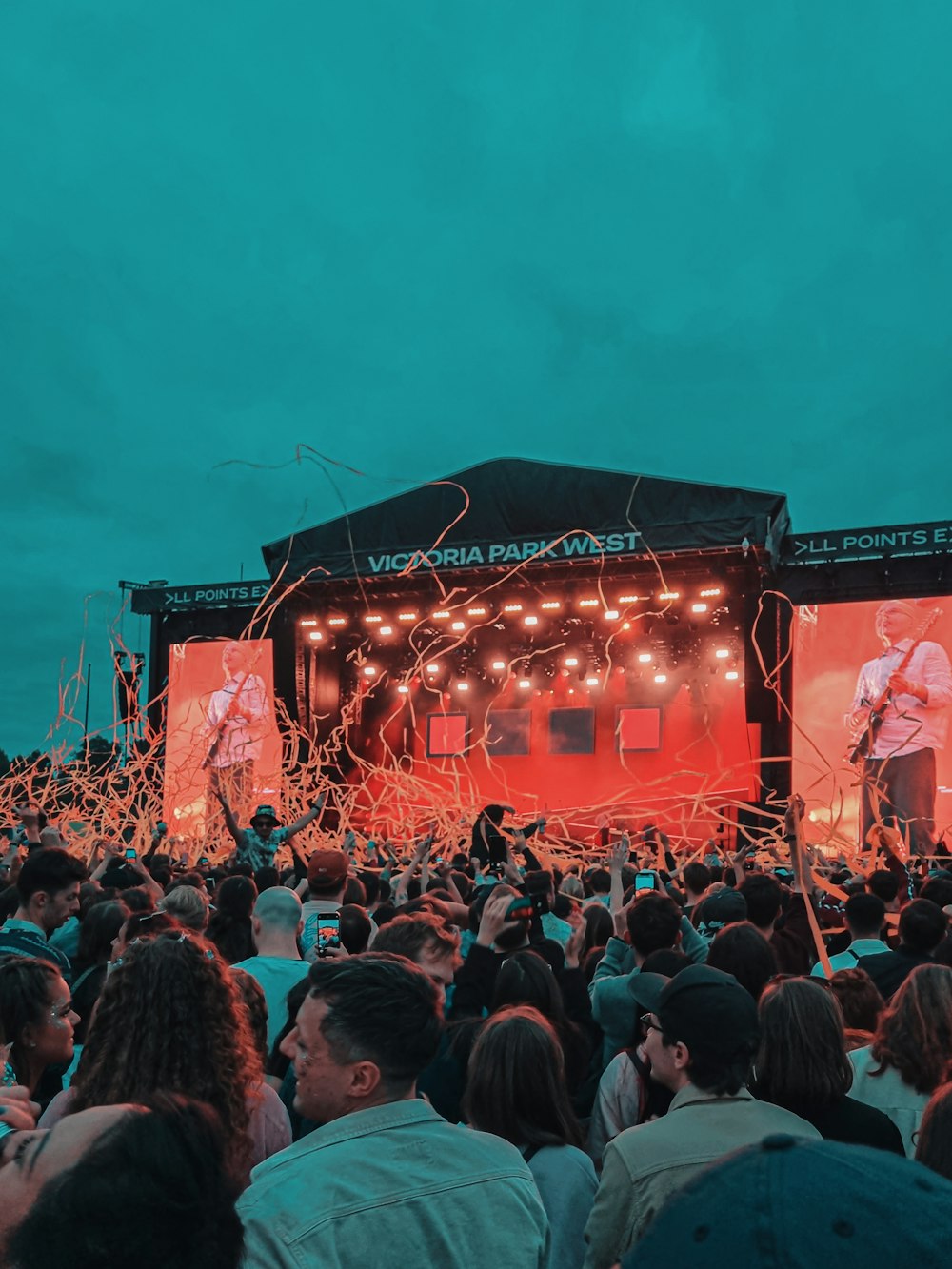 people gathering on concert during night time