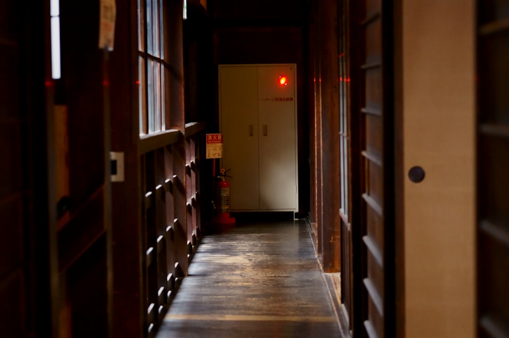 brown wooden shelves on brown wooden floor