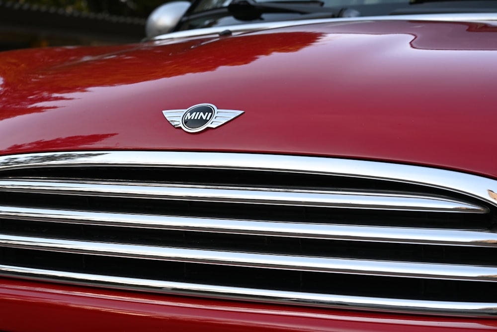 red and silver ford mustang