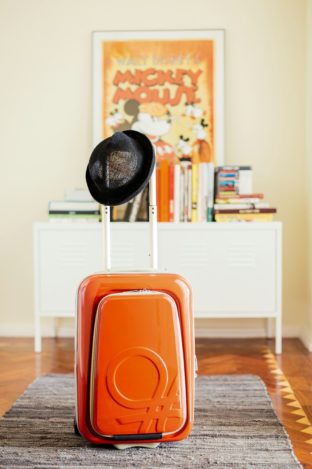 brown and black chair on brown wooden floor