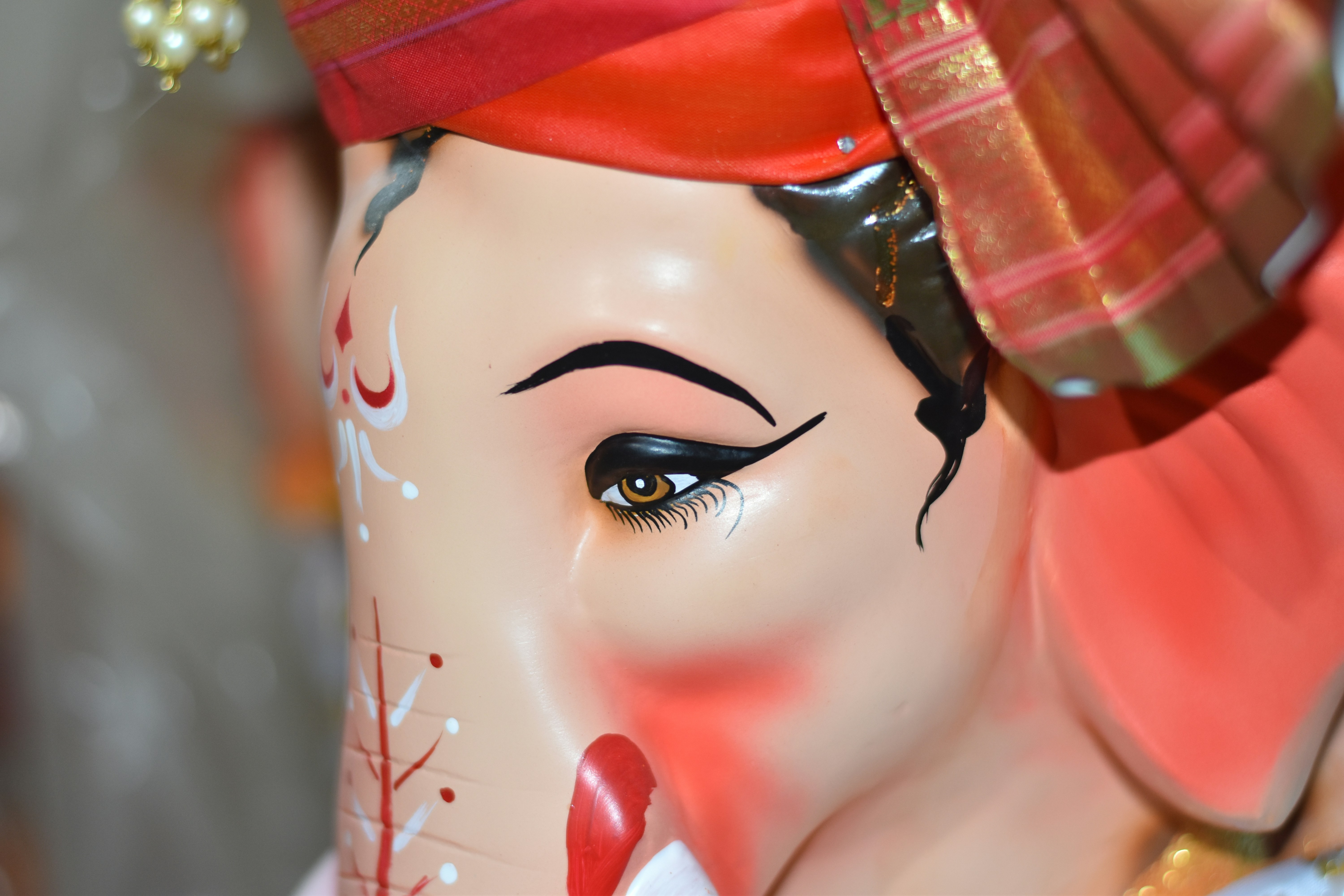 red and white plastic toy