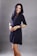 woman in black long sleeve dress