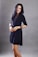 woman in black long sleeve dress