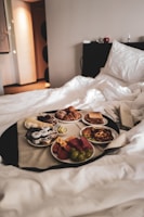 cooked food on white ceramic plate