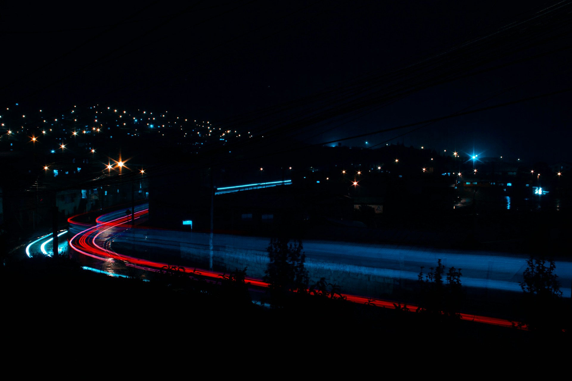 time lapse photography of cars on road during night time