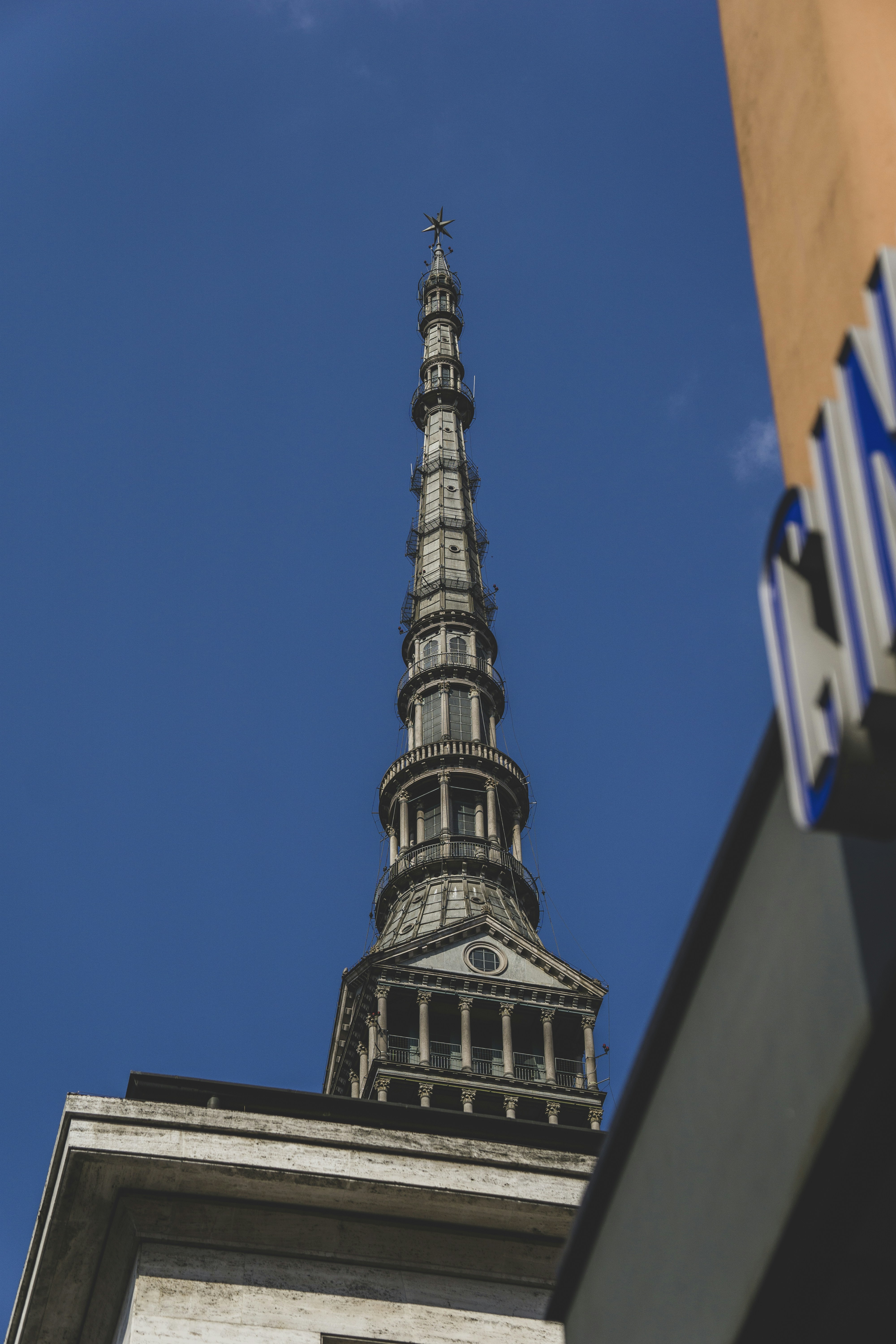 low angle view of tower