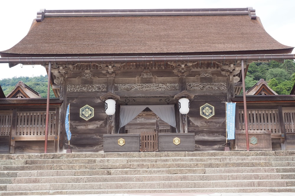 brown wooden door with brown wooden frame