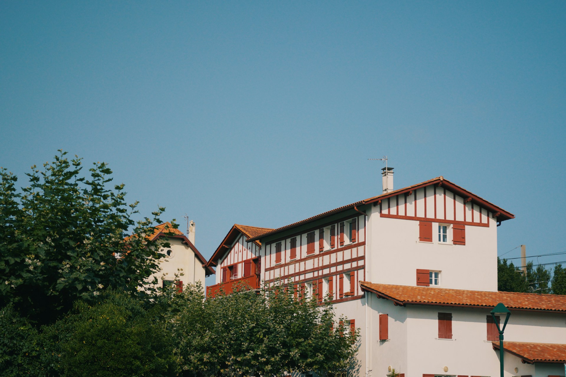white and red concrete building