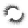 Two voluminous, curved eyelashes with a fluffy texture. They are positioned in a circular arrangement on a plain white background, highlighting their intricate design and dark color.