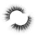 Two voluminous, curved eyelashes with a fluffy texture. They are positioned in a circular arrangement on a plain white background, highlighting their intricate design and dark color.