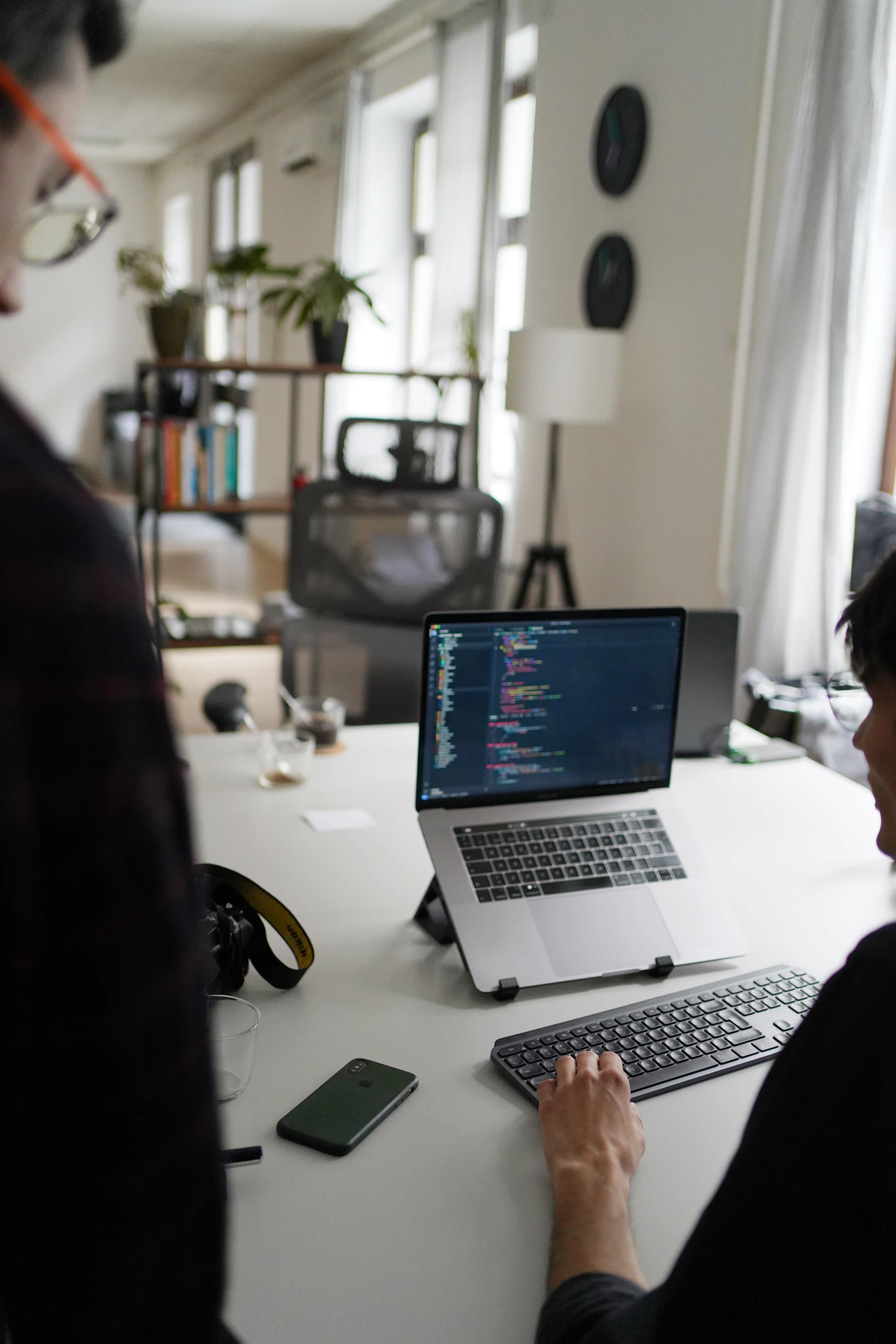 Laptop workspace for custom web development in Preston