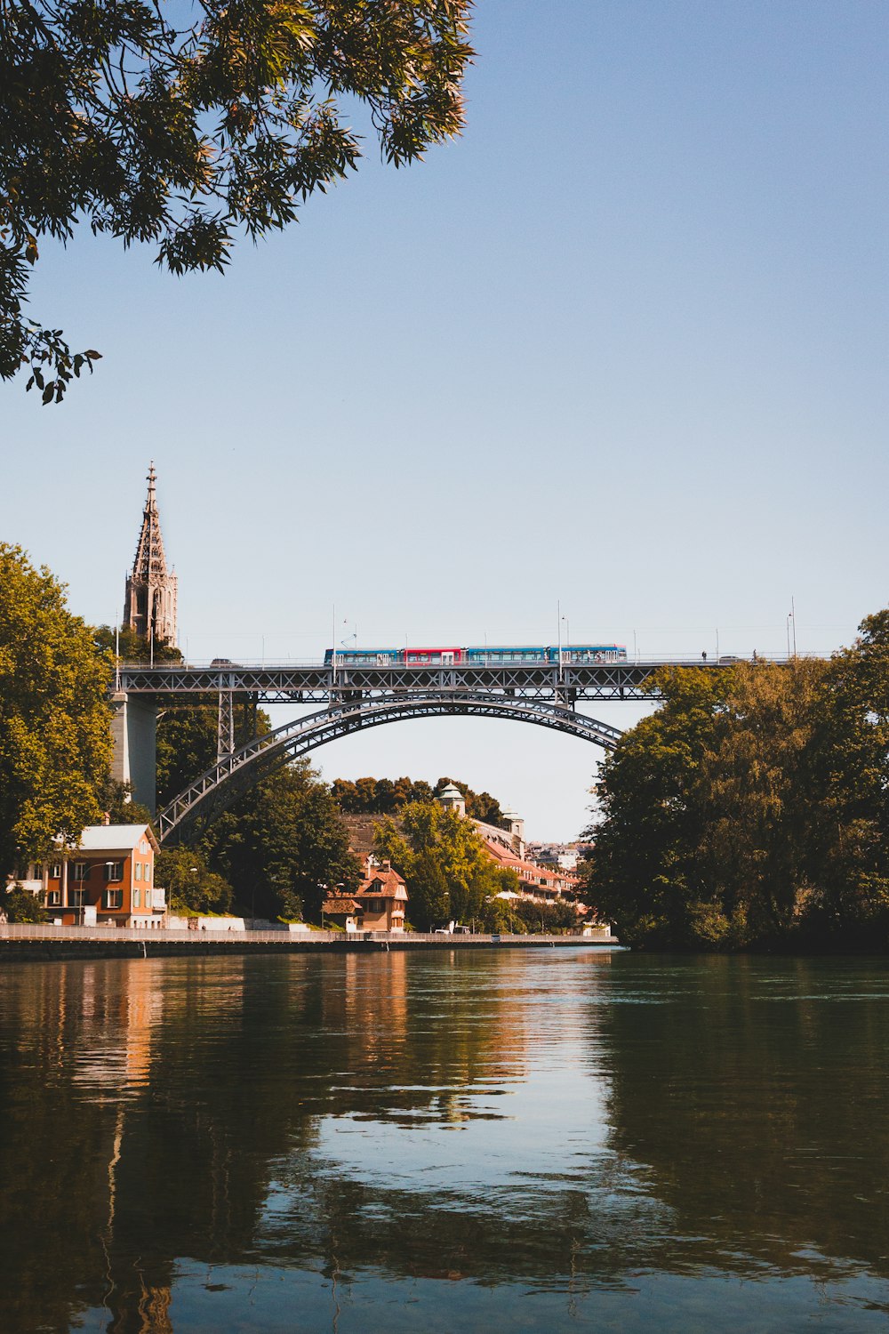 bridge over river during daytime