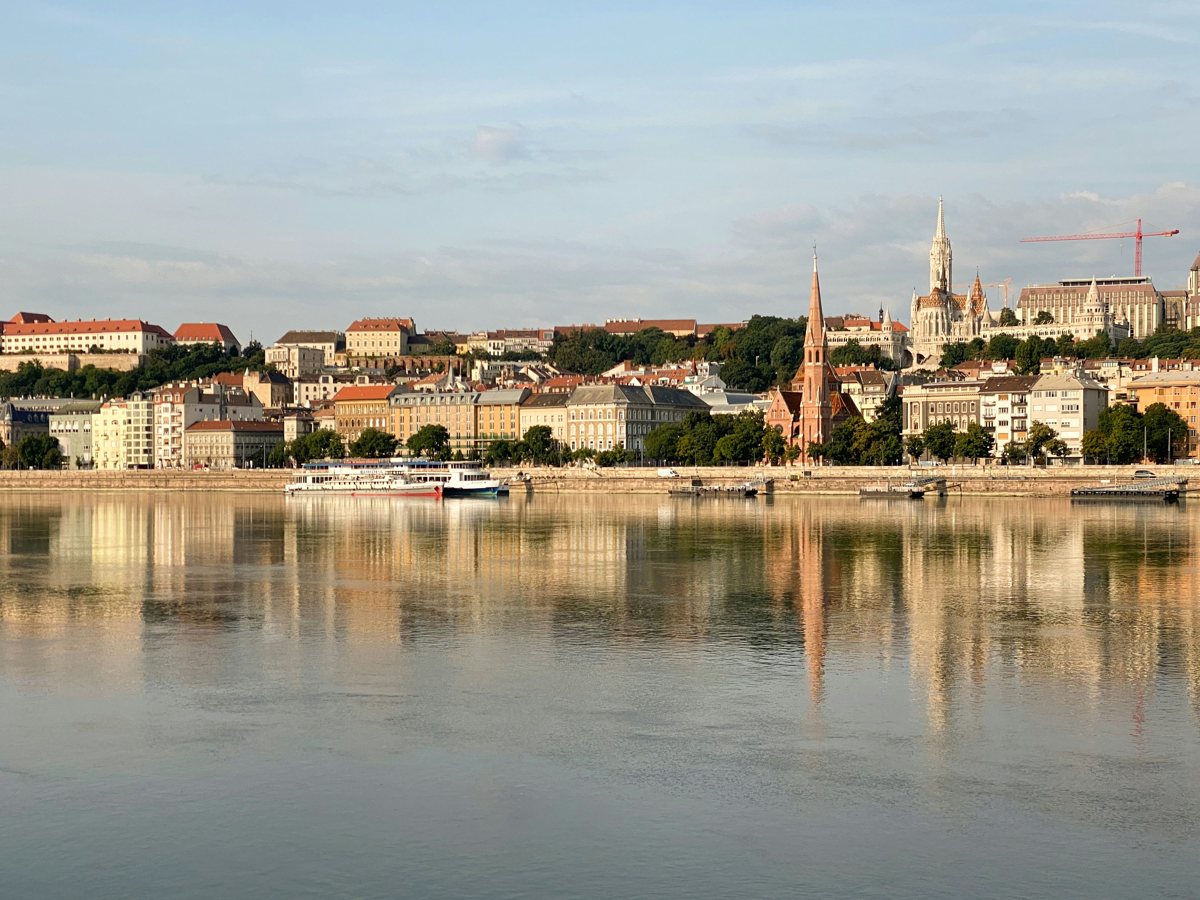 The Danube River on a Sunday morning
