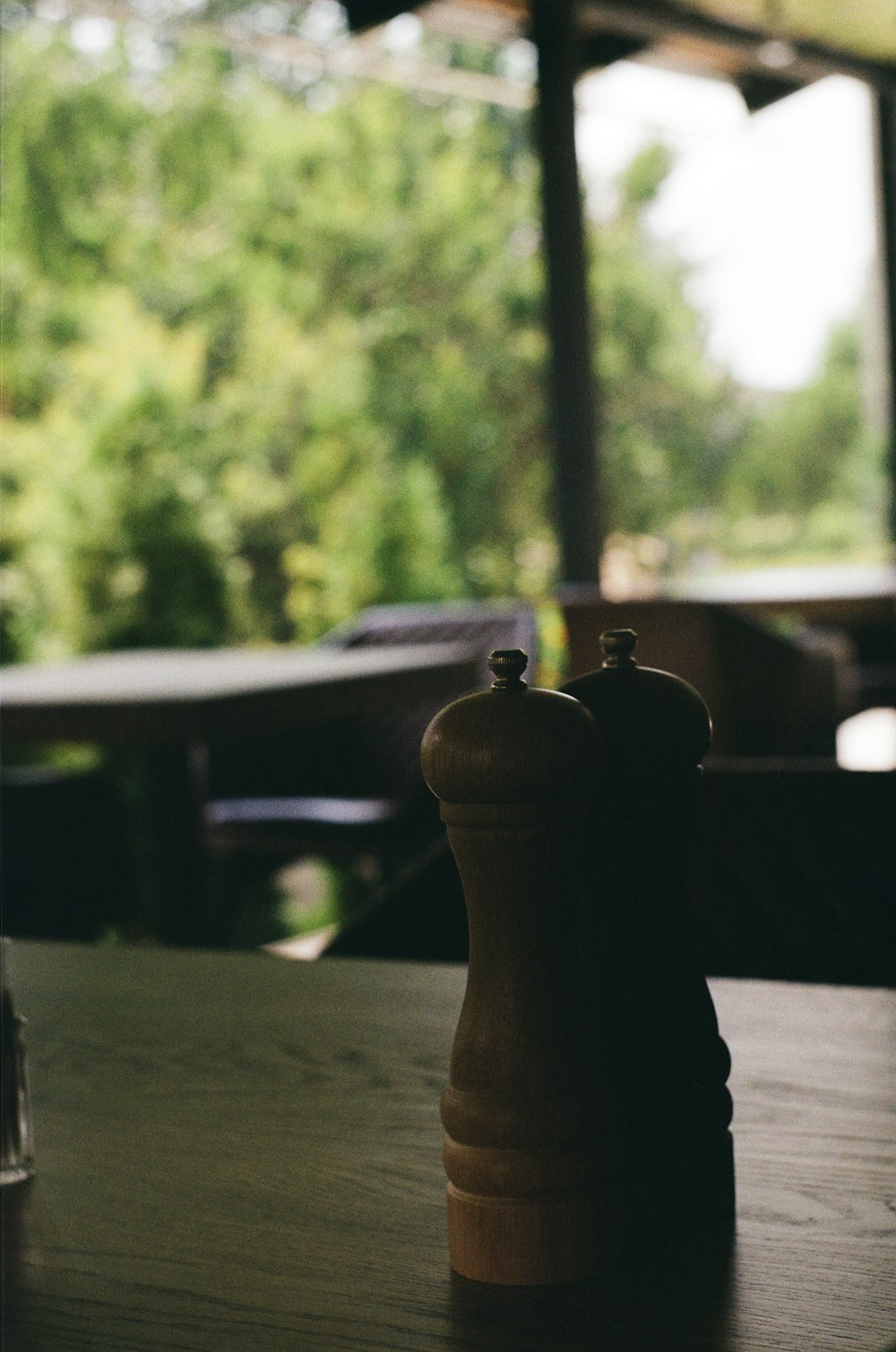 brown wooden table with brown wooden chair