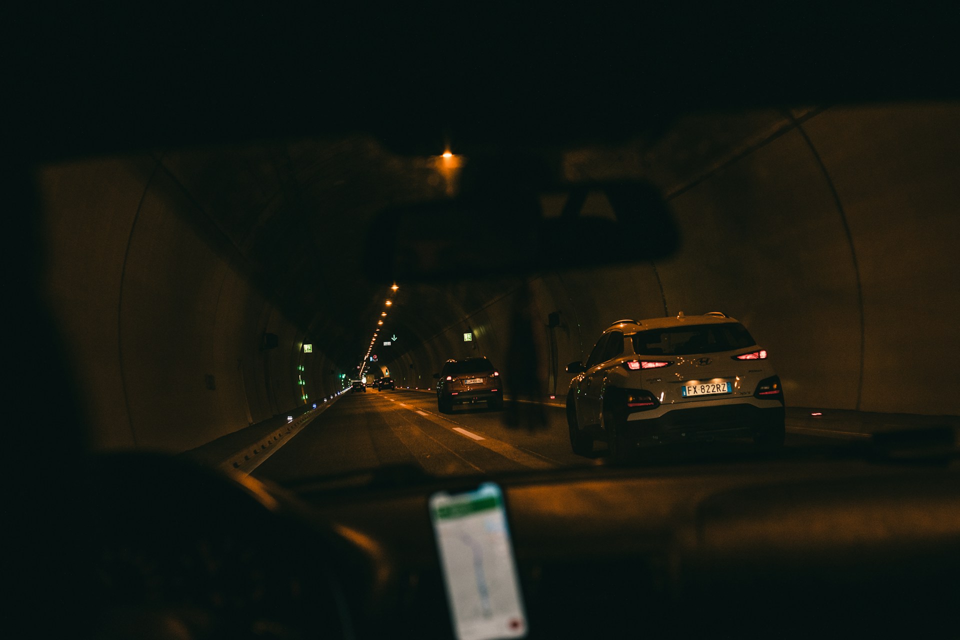 cars on road during night time