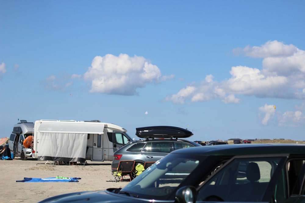 cars parked on parking lot during daytime