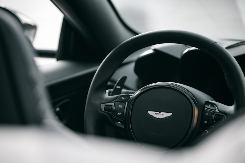 black and silver jeep steering wheel