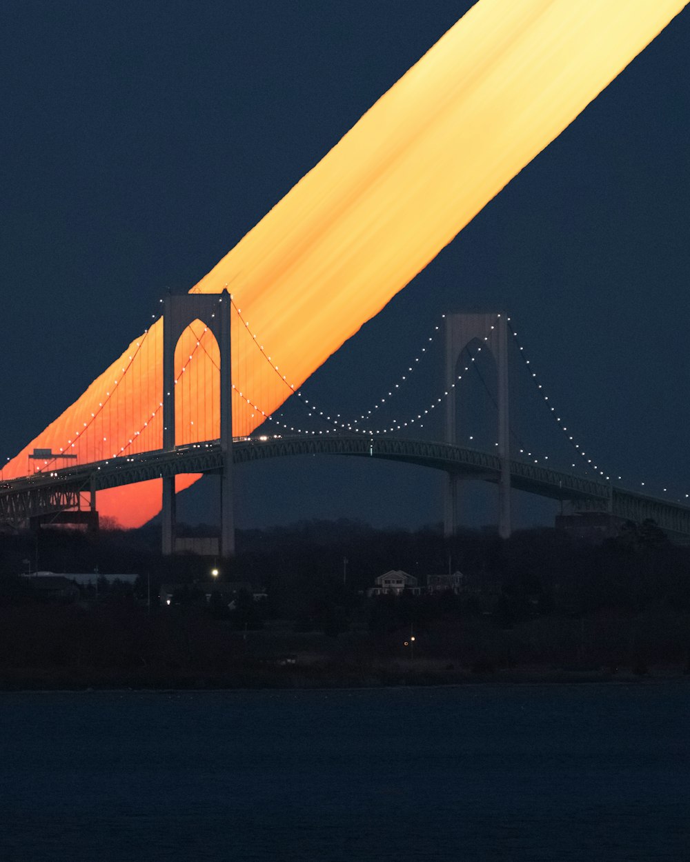 golden gate bridge during night time