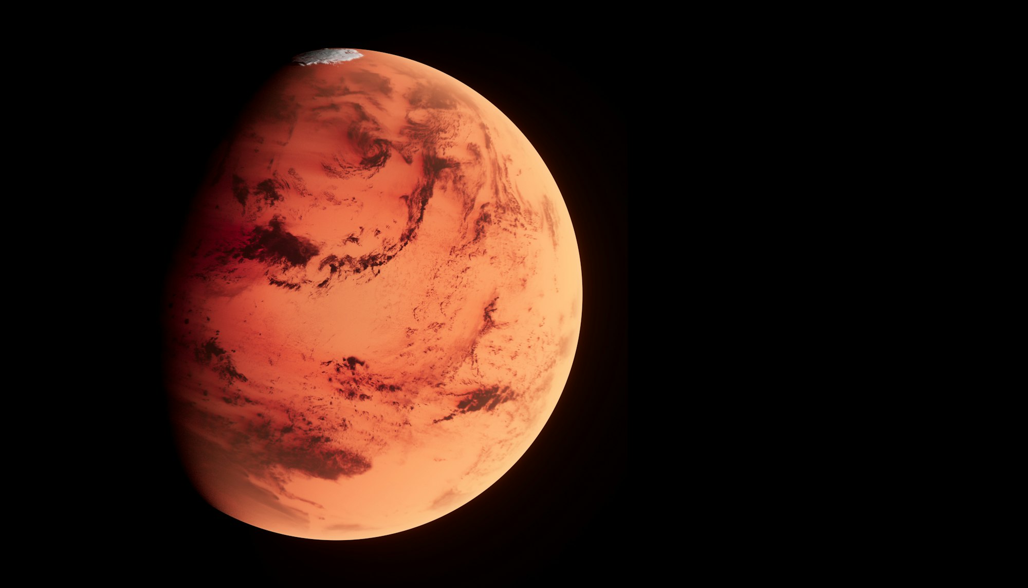 На Марсе достаточно льда, чтобы покрыть всю поверхность планеты водой