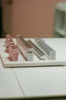 brown and white wooden house miniature