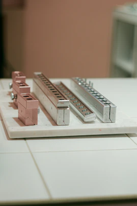brown and white wooden house miniature