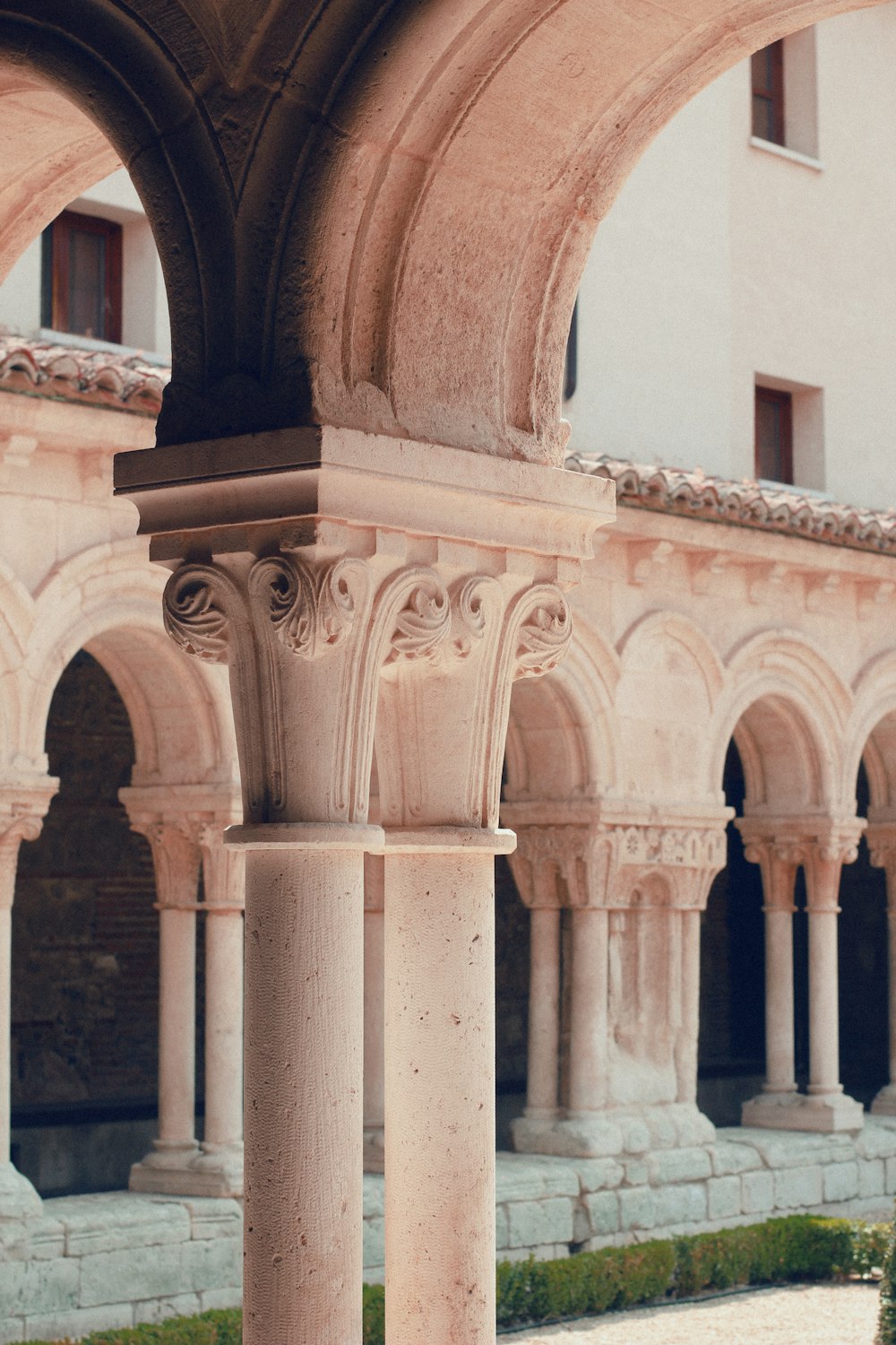 brown concrete column during daytime