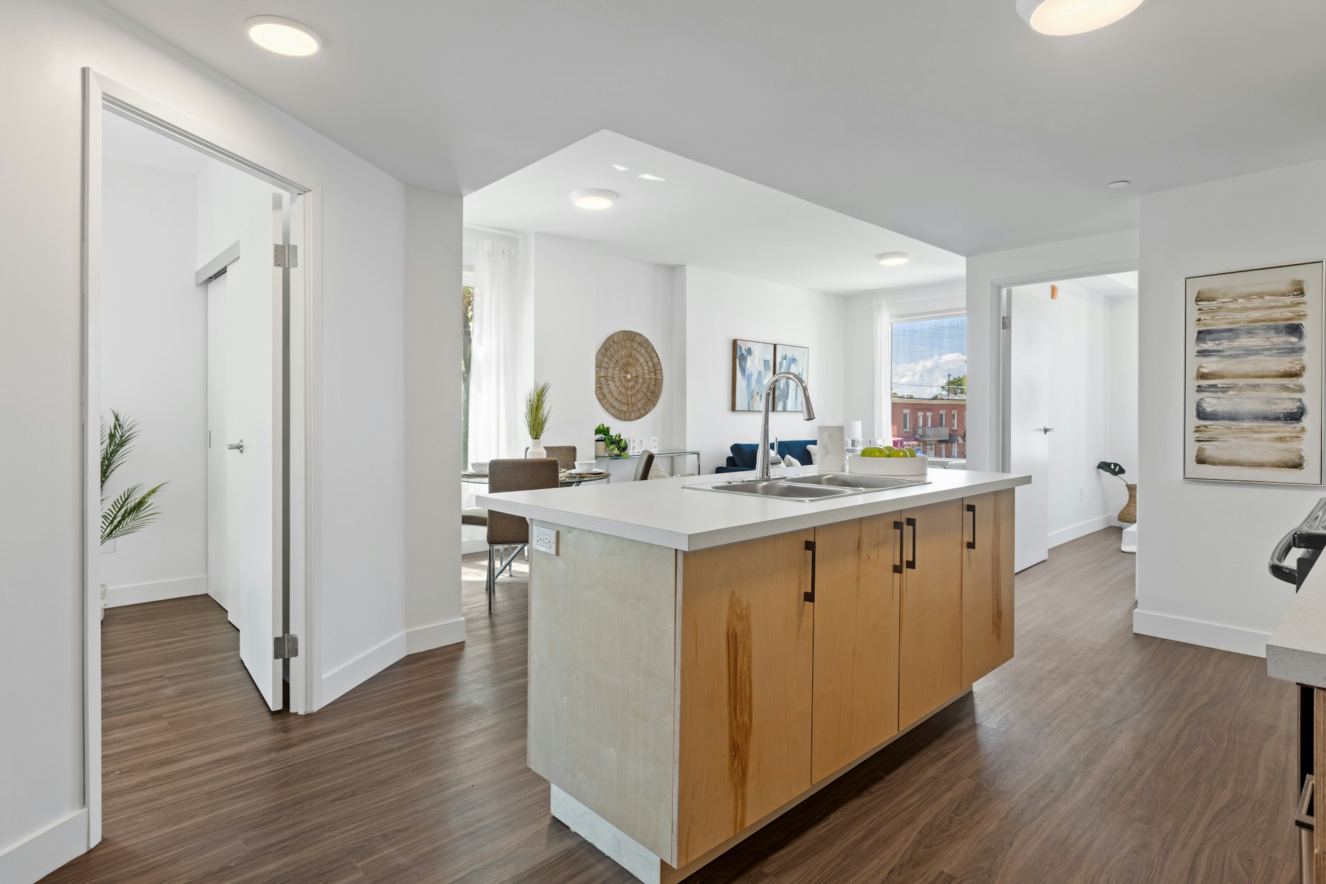 white and brown wooden kitchen cabinet