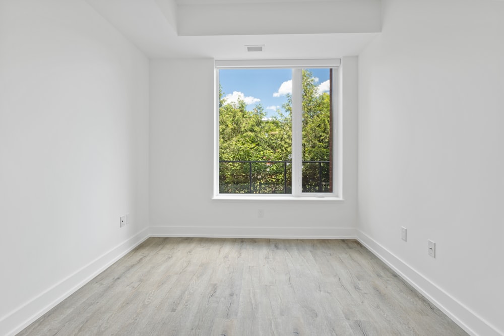 white wooden framed glass window