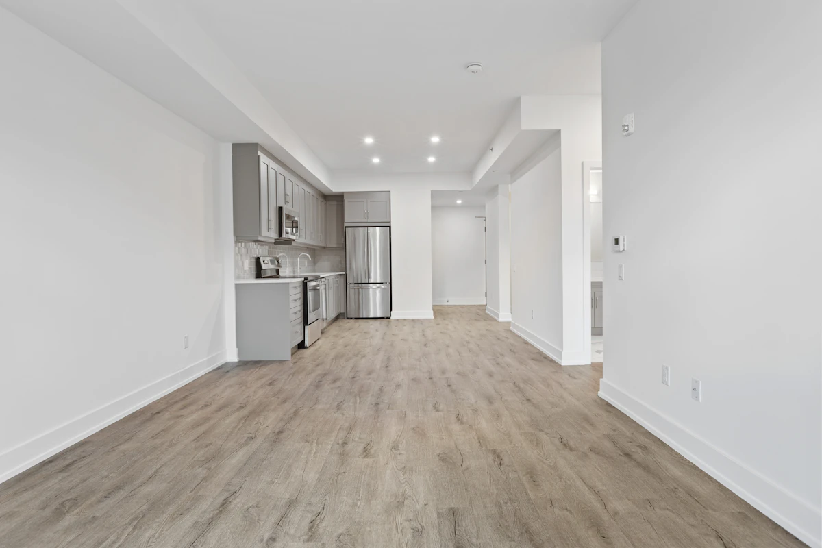 Refinished hardwood flooring
