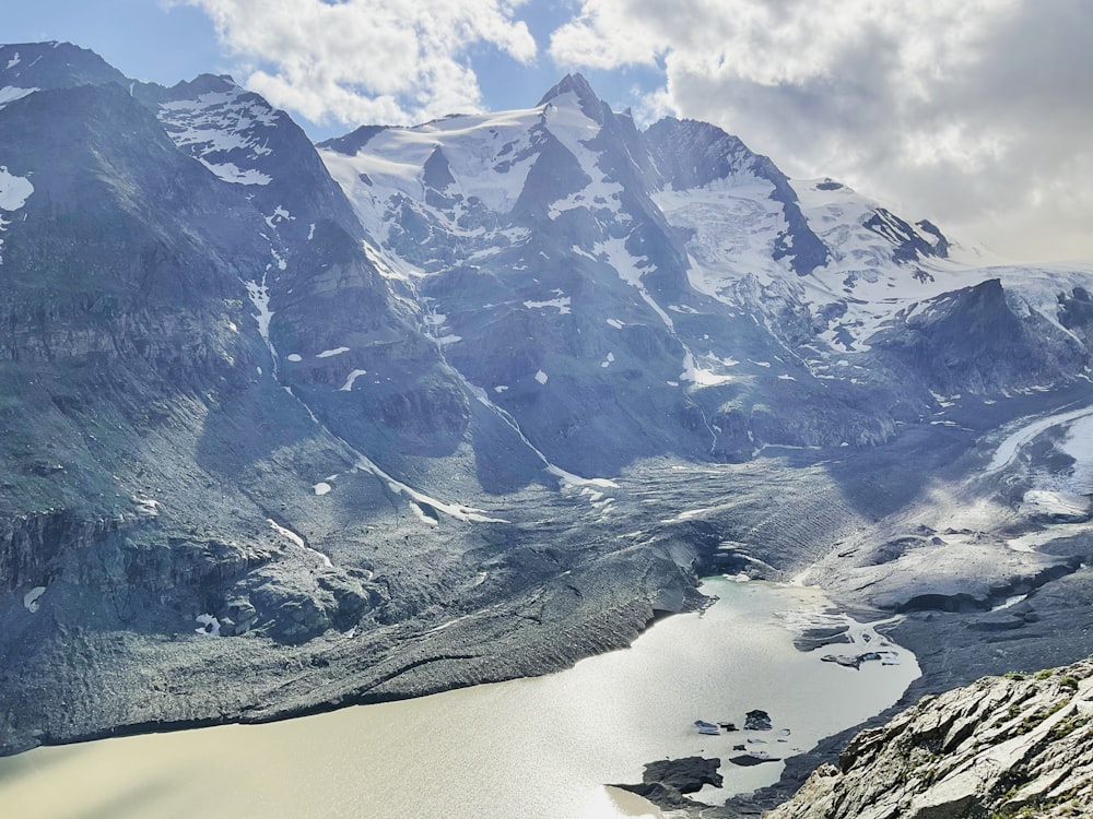 snow covered mountain during daytime