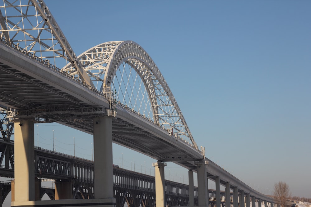 gray concrete bridge under blue sky during daytime