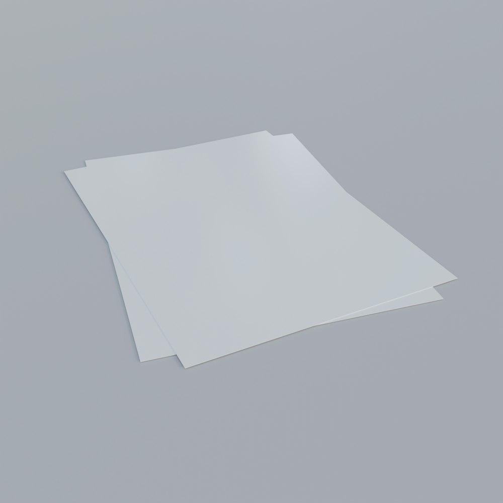 white paper on white surface