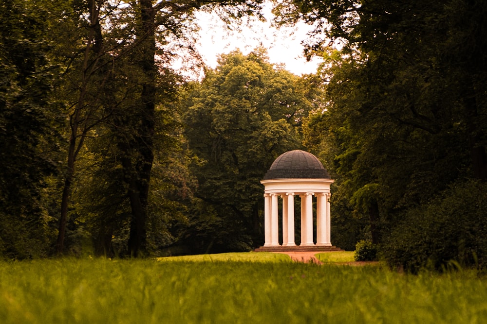 white dome building surrounded by green trees during daytime