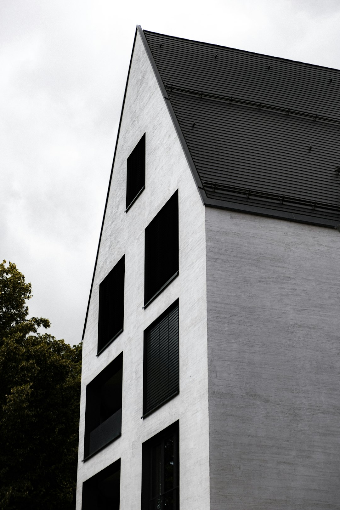 white and black concrete building