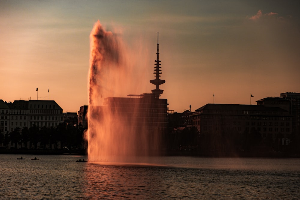 fountain near building during daytime