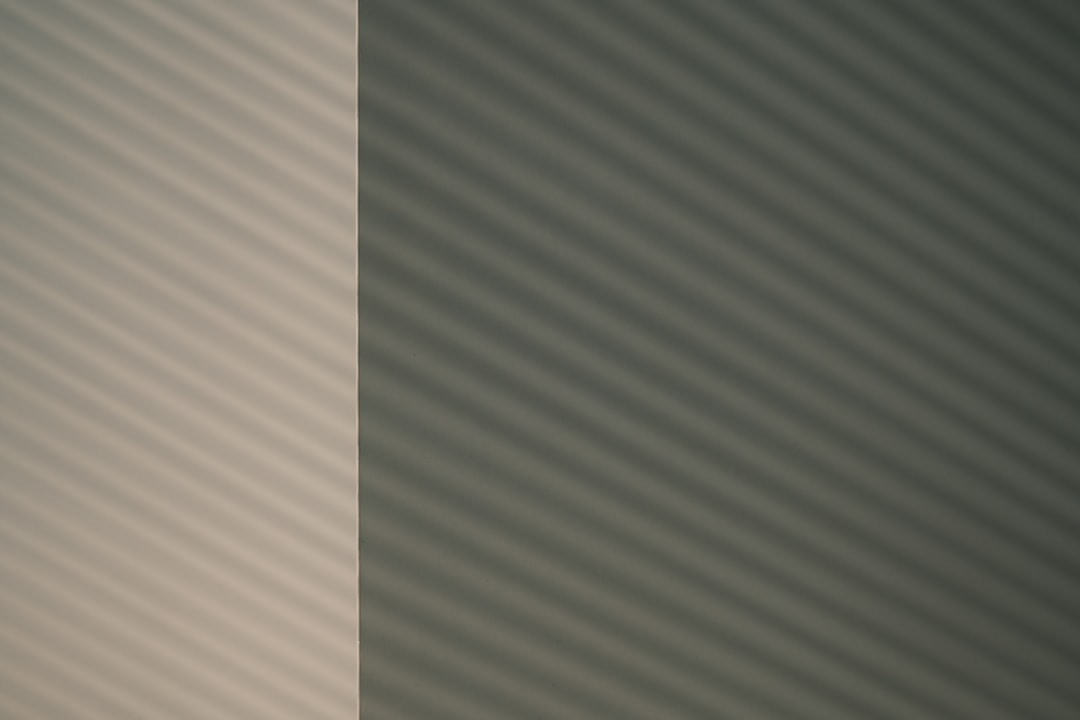 white and gray striped textile