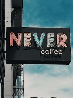 UNKs coffee store signage