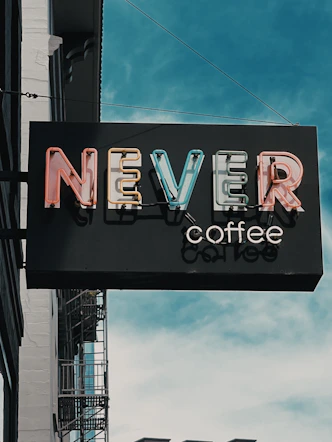 UNKs coffee store signage
