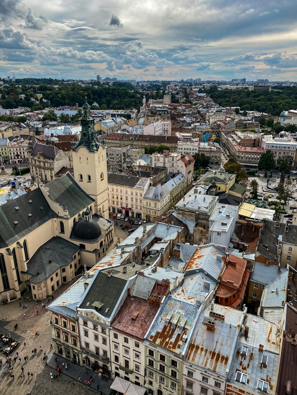 aerial view of city buildings during daytime