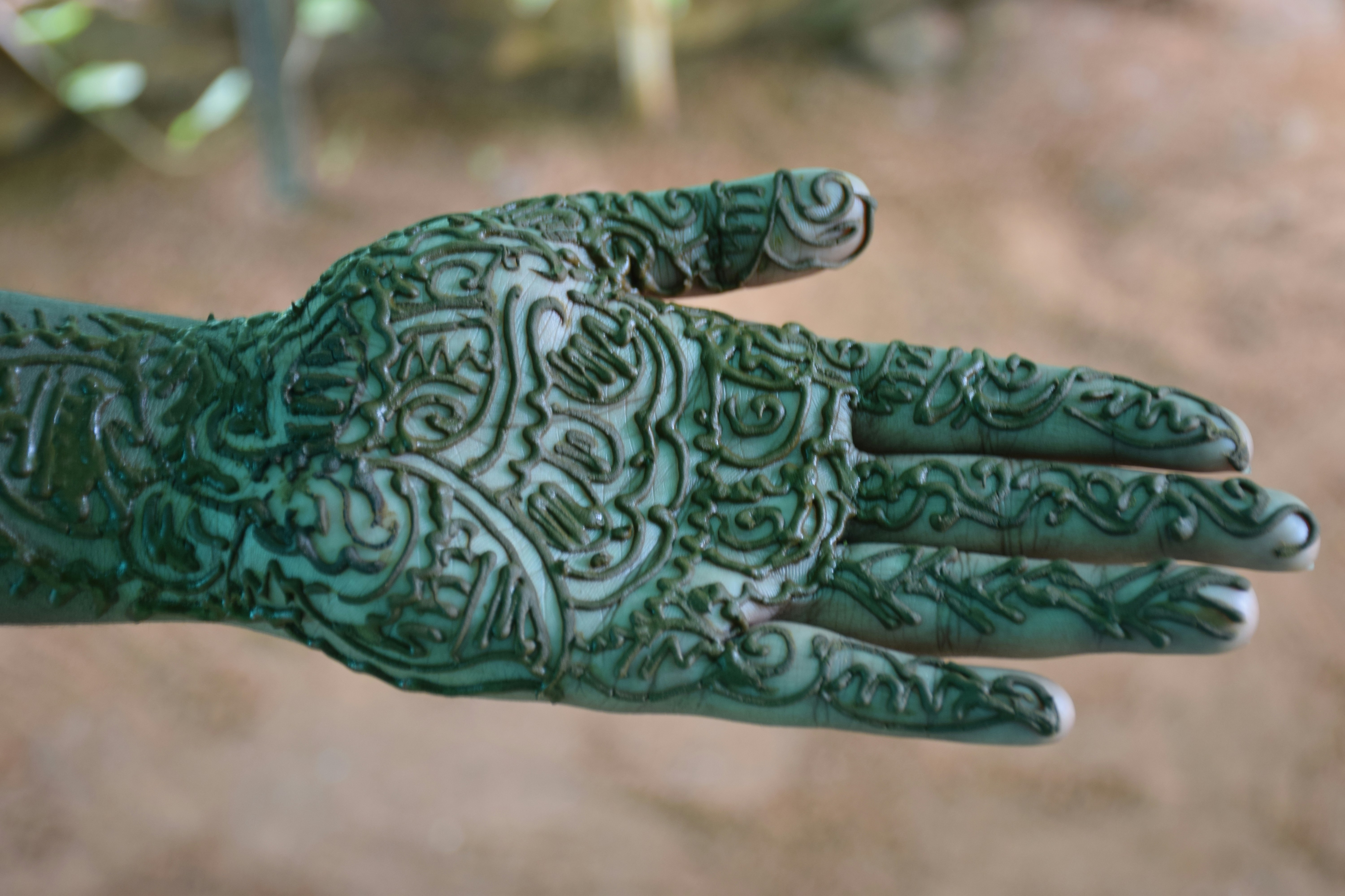 A hand of Mehndi