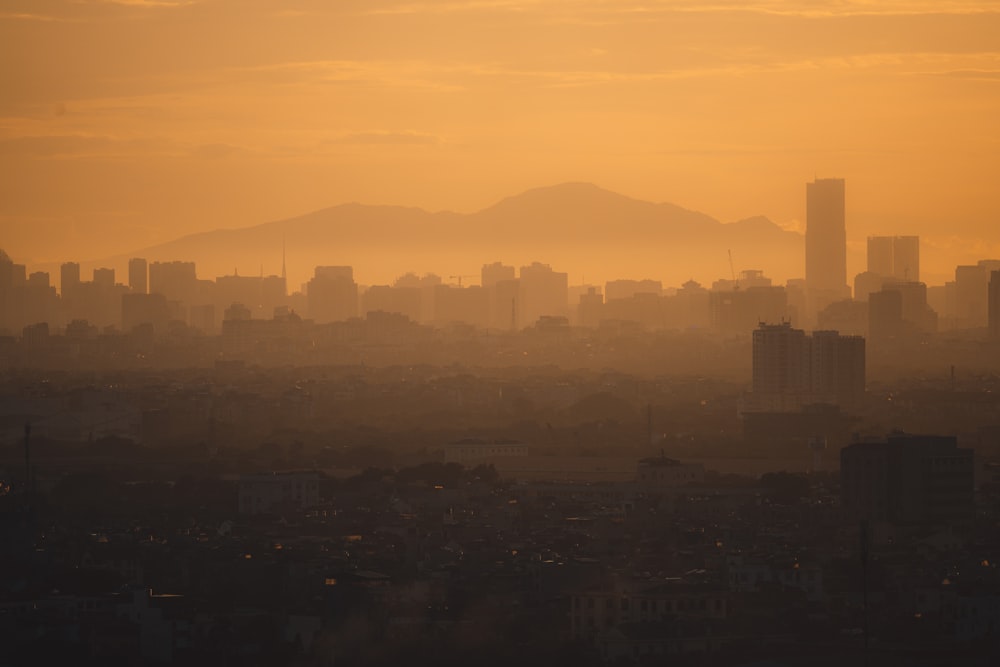 silhouette of mountain during daytime